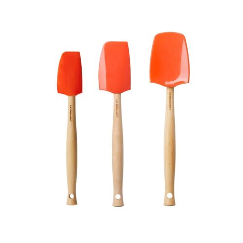 KIT LE CREUSET 3 ESPÁTULAS CRAFT MULTIUSO MÉDIA E PEQUENA LARANJA