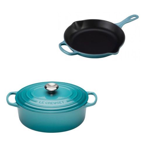 KIT LE CREUSET PANELA OVAL 31CM E FRIGIDEIRA SKILLET 23CM