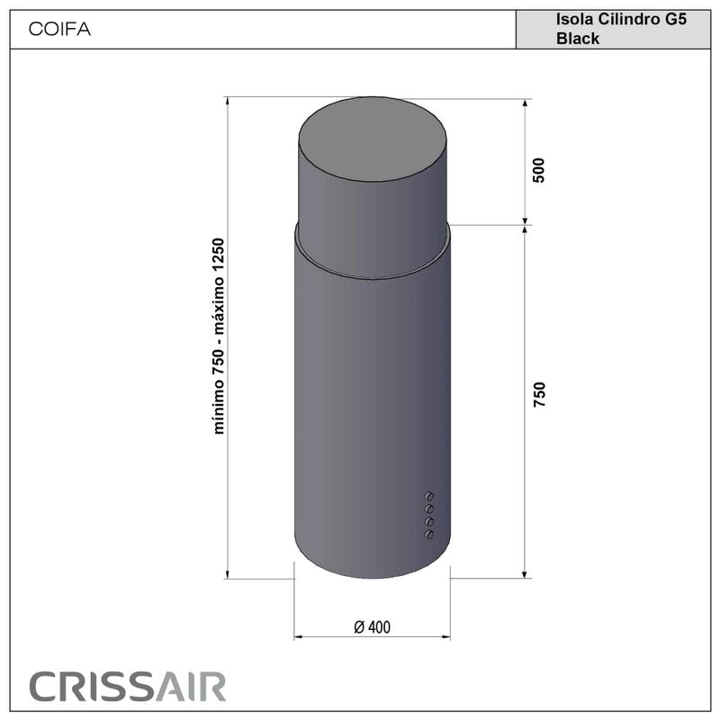 Crissair_Coifa_Isola_Cilindro_Black_G5_2d77e25846e01a81ee214d5a85243b15