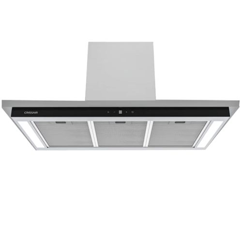 COIFA CRISSAIR DE PAREDE TOUCH EM AÇO INOX CRYSTAL PRETO 90X50CM 220V CRR079G6