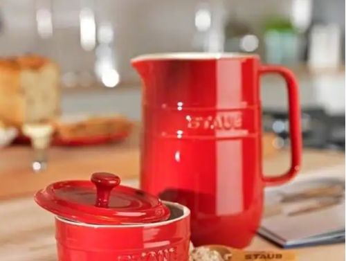 JARRA STAUB EM CERAMICA VERMELHO CEREJA 1L 405115830