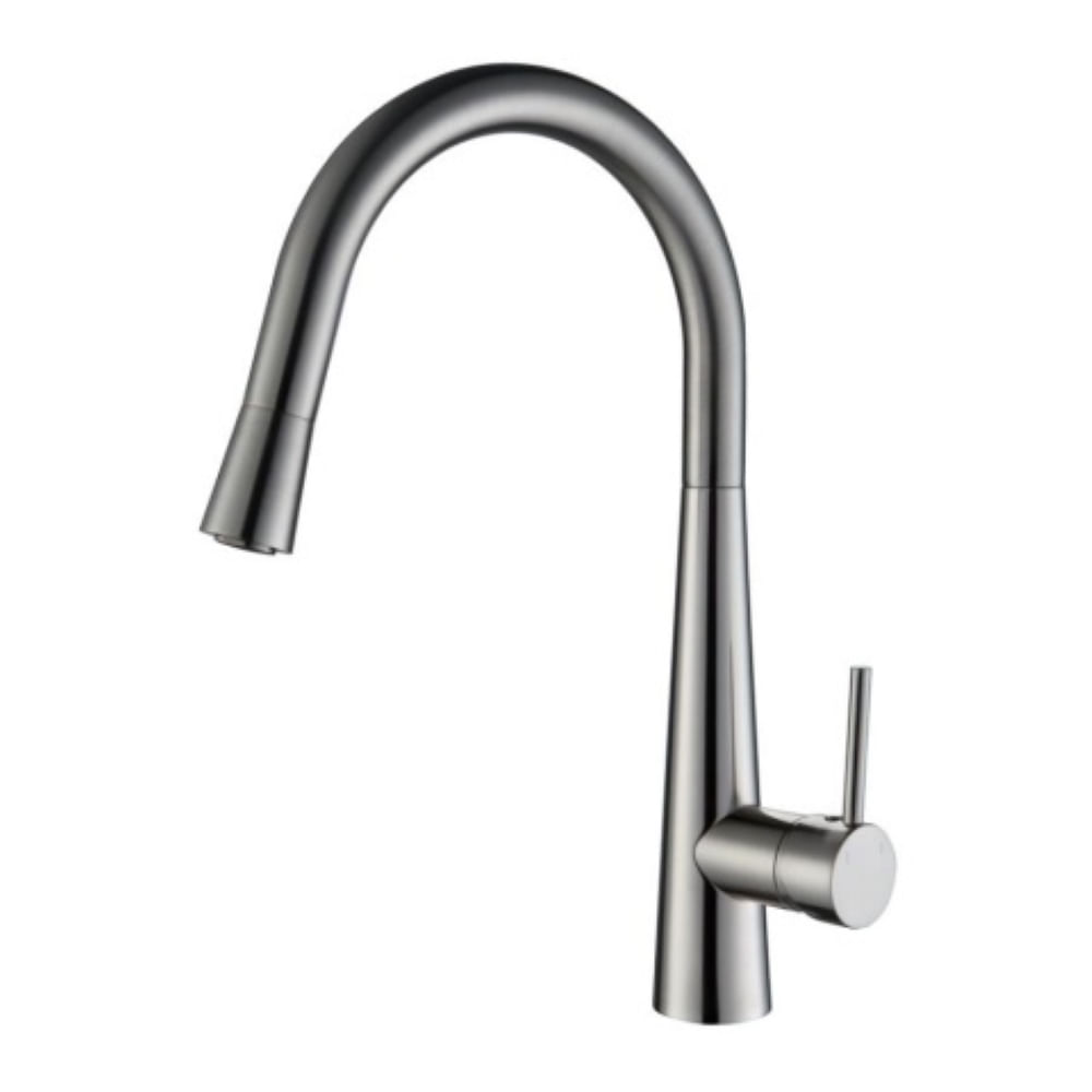 MISTURADOR KROMMA MONOCOMANDO BICA ALTA COM DUCHA EXTENSÍVEL EM AÇO ...