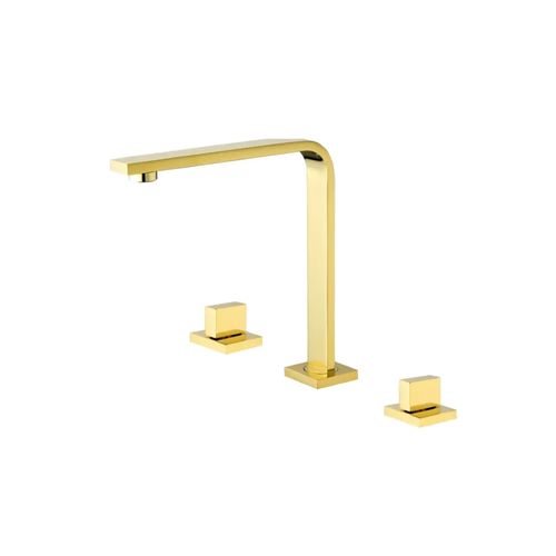 MISTURADOR RUBINETTOS BICOMANDO PARA BANHEIRO BICA GIRATÓRIA DOURADO RB2046 969