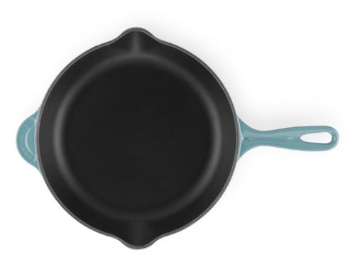 FRIGIDEIRA LE CREUSET SKILLET  TRADITION EM FERRO FUNDIDO 23CM VERDE OCEAN 20124233600460