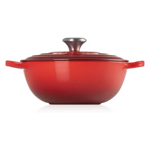 PANELA LE CREUSET MARMITA SIGNATURE EM FERRO FUNDIDO 24CM VERMELHO 21114240600430