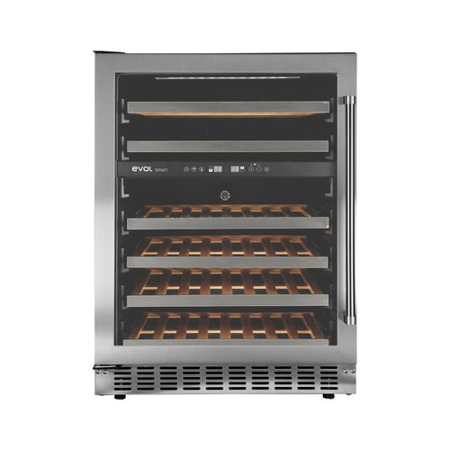ADEGA EVOL DE VINHOS 46 GARRAFAS DUAL ZONE DE EMBUTIR COM ABERTURA PARA ESQUERDA 220V JC-145B