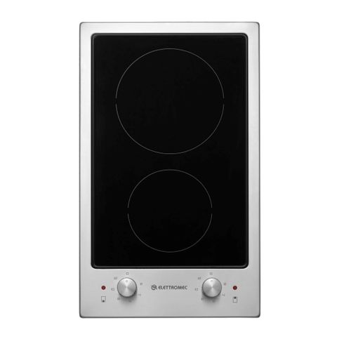 COOKTOP ELETTROMEC DOMINÓ ELÉTRICO VITROCERÂMICO 2B DV-2Q-30-XQ-2ZEA