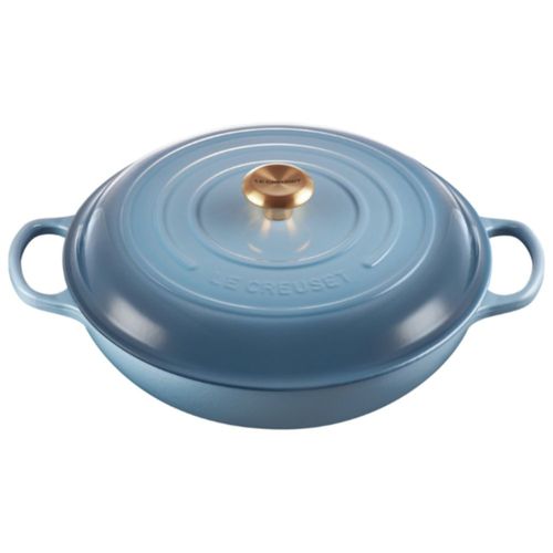 CACAROLA BUFFET SIGNATURE EM FERRO FUNDIDO 32CM AZUL CHAMBRAY 21180324344441