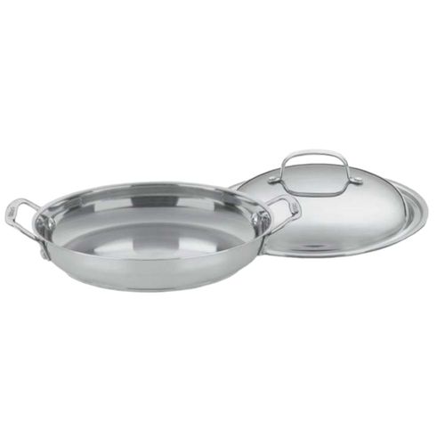 PANELA CUISINART CHEF'S CLASSIC DIÁRIA EM AÇO INOX COM TAMPA 30CM 725-30D