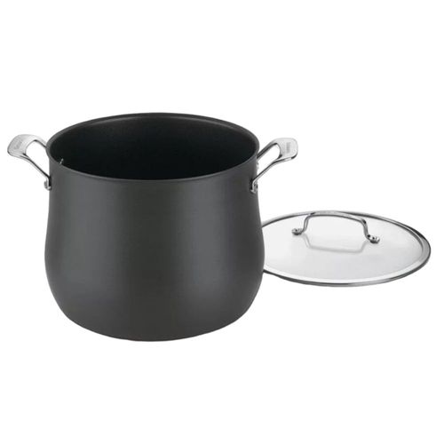 CALDEIRÃO CUISINART ANODIZADO PRETO 12L COM TAMPA 6466-26