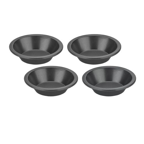 CONJUNTO CUISINART 4 MINI PRATOS REDONDOS PARA TORTA EM AÇO INOX ANTIADERENTE CMBM-4RPD