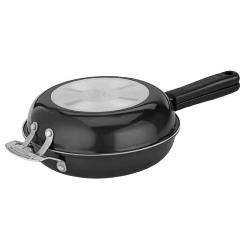 FRIGIDEIRA DUPLA CUISINART ANTIADERENTE PRETO 24CM FP2-24BK