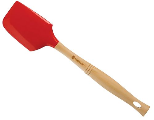 ESPÁTULA LE CREUSET VÊNUS PRO GRANDE SILICONE CABO EM MADEIRA
