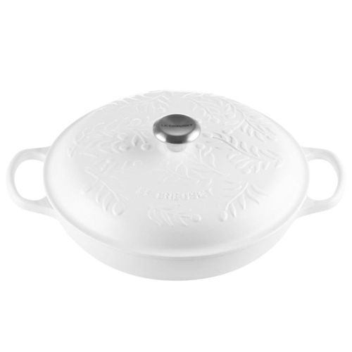 CAÇAROLA LE CREUSET BUFFET OLIVE BRANCH EM FERRO FUNDIDO 30CM
