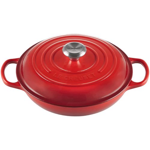 CAÇAROLA LE CREUSET BUFFET SIGNATURE EM FERRO FUNDIDO 26CM