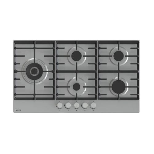 COOKTOP A GÁS GORENJE 5 QUEIMADORES EM AÇO INOXIDÁVEL 90CM 220V GW951X-BR