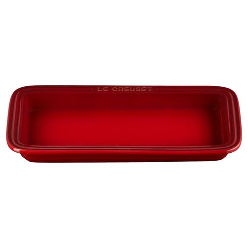 BANDEJA LE CREUSET RETANGULAR DE CERÂMICA TOKYO 25CM VERMELHO 91003700060070