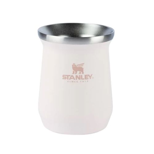 KIT STANLEY CUIA TÉRMICA 236ML ROSE QUARTZ E BOMBA COM MOLA AJUSTÁVEL EM INOX PRETO