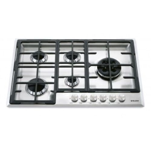 COOKTOP GLEM MATRIX SEMIPROFISSIONAL SEMIFILO A GÁS 5 BOCAS COM TRIPLA-CHAMA LATERAL INOX 74CM 220V GLMGTS51HIX