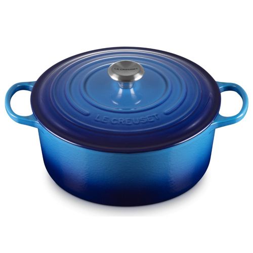 KIT LE CREUSET 9 PANELAS EM FERRO FUNDIDO AZURE BLUE