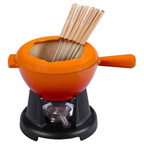 FONDUE LE CREUSET DE QUEIJO E CARNE