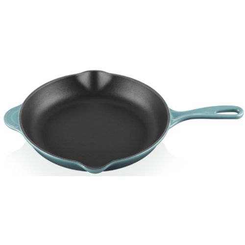 FRIGIDEIRA LE CREUSET SKILLET  TRADITION EM FERRO FUNDIDO 23CM VERDE OCEAN 20124233600460