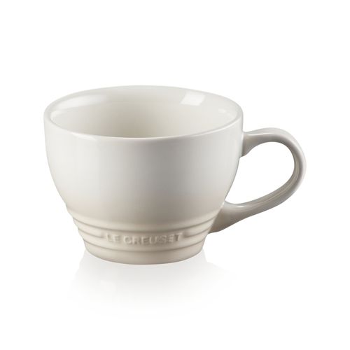 KIT LE CREUSET 2 CANECAS BISTRO 400ML E POTE DE MEL EM CERÂMICA MERINGUE
