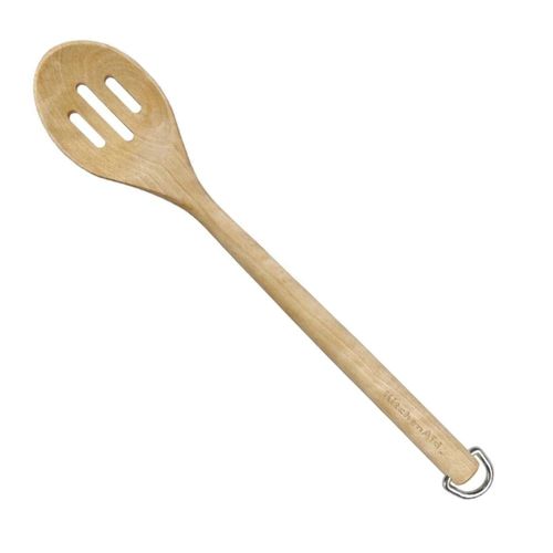 COLHER KITCHENAID PERFURADA EM MADEIRA DE BETULA 34CM KQR704OHE