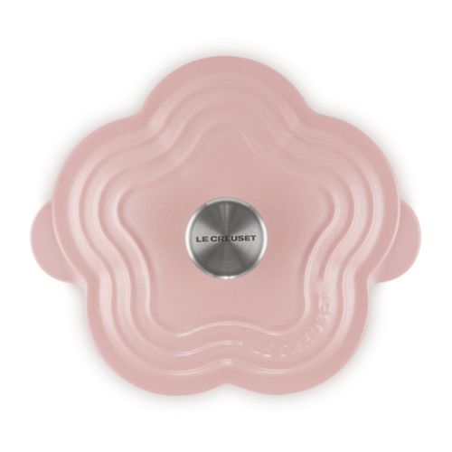 PANELA LE CREUSET FLOR TRADITION EM FERRO FUNDIDO 20CM SUGAR PINK 21034005014460