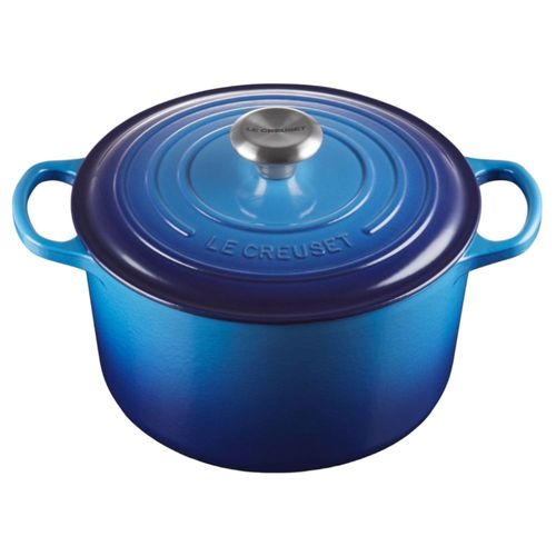 PANELA LE CREUSET REDONDA FUNDA SIGNATURE EM FERRO FUNDIDO 24CM