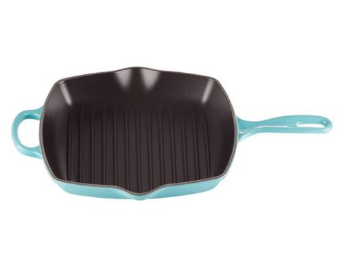 GRELHA QUADRADA LE CREUSET 26CM SIGNATURE EM FERRO FUNDIDO
