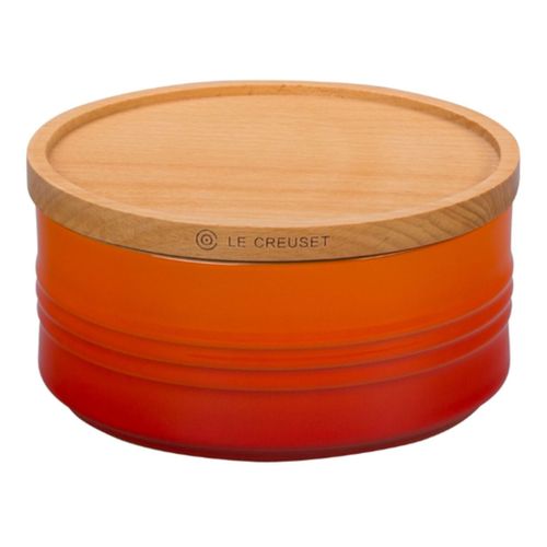 POTE LE CREUSET EM CERÂMICA COM TAMPA DE MADEIRA 420ML