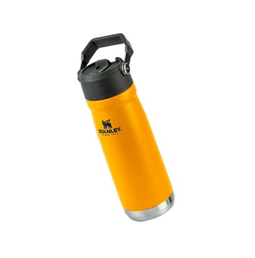 GARRAFA STANLEY TÉRMICA FLIP STRAW EM AÇO INOXIDÁVEL 651ML