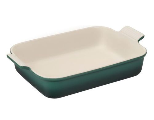 TRAVESSA LE CREUSET HERITAGE RETANGULAR EM CERÂMICA 32CM