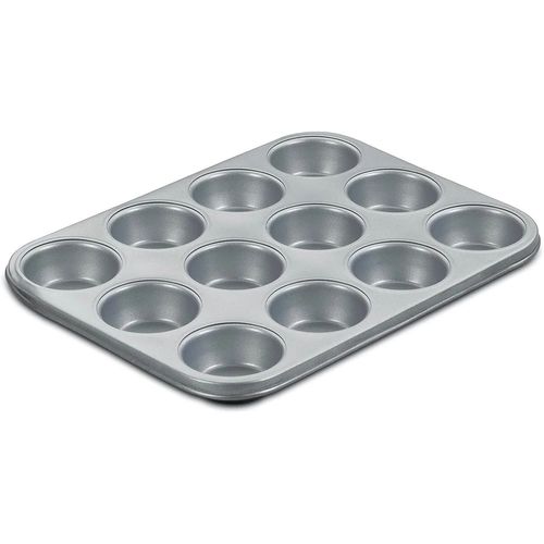 FORMA CUISINART PARA 12 MUFFINS EM AÇO ALUMINIZADO ANTIADERENTE AMB-12MP