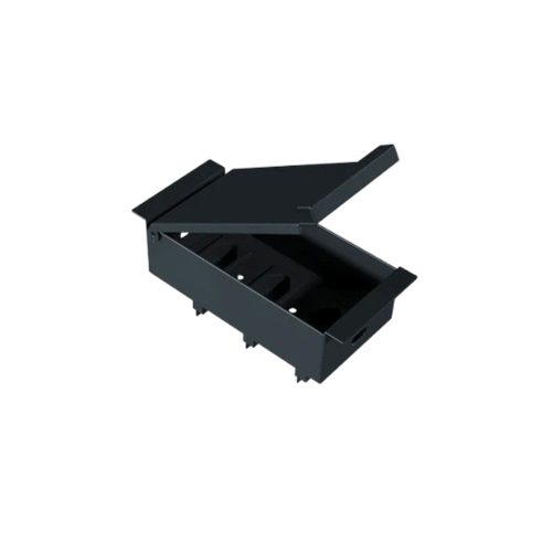 PORTA TOMADAS XTEEL 75MM ALFA C/ 2 (10A) PRETAS E 1 (20A) PRETA PTO0075BLK210AB120AB
