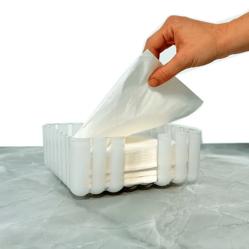 PORTA GUARDANAPO GUZZINI EM BIO PLÁSTICO DOLCEVITA BRANCO PEROLA 29330142