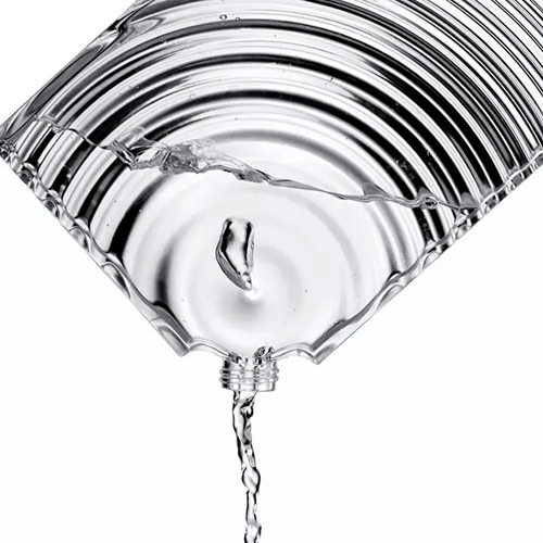 GARRAFA DE ÁGUA GUZZINI PLANA RIPPLES 500ML TRANSPARENTE 29340000