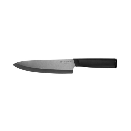 FACA DO CHEF PRETA 34CM CERÂMICA COM CAPA PROTETORA KITCHENAID KE8ICKKBOHW