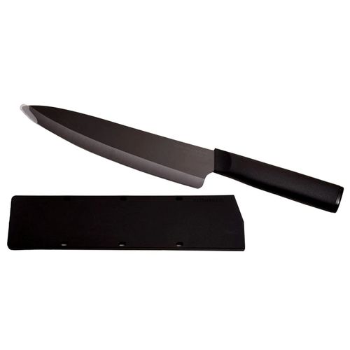 FACA DO CHEF PRETA 34CM CERÂMICA COM CAPA PROTETORA KITCHENAID KE8ICKKBOHW