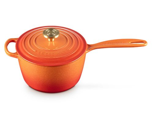 PANELA LE CREUSET MOLHEIRA SIGNATURE 18CM FLAMME DORÉE 21181181834479