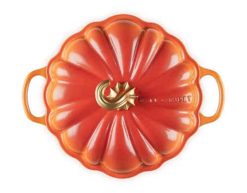 PANELA ABÓBORA LE CREUSET SIGNATURE EM FERRO FUNDIDO FLAMME DORÉE 24CM 21238241834441