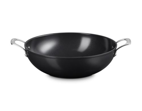 WOK LE CREUSET COM ALÇA NON-STICK CERAMIC ESSENTIAL 32CM 51319320010598