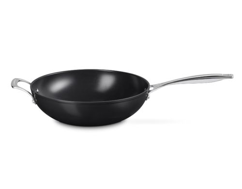 WOK LE CREUSET COM ALÇA NON-STICK CERAMIC ESSENTIAL 30CM 51318300010298