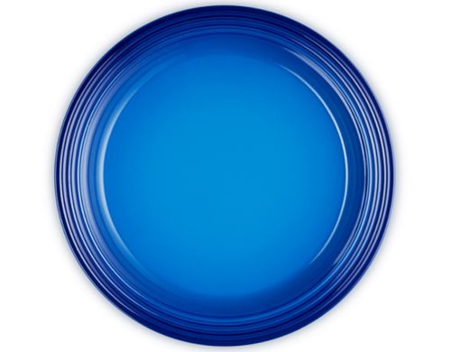 PRATO LE CREUSET RASO 27CM EM CERÂMICA VANCOUVER AZURE BLUE 70202272207080
