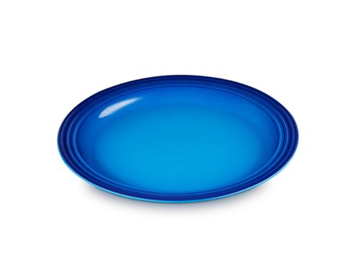 PRATO LE CREUSET RASO 27CM EM CERÂMICA VANCOUVER AZURE BLUE 70202272207080