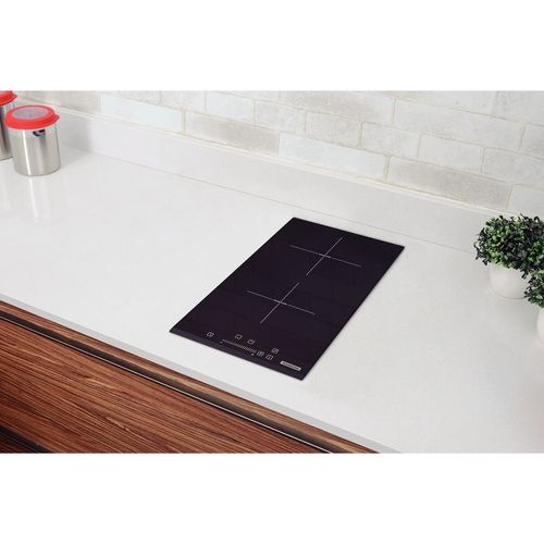 COOKTOP TRAMONTINA DE INDUÇÃO DOMINÓ SLIDER 2EI 30 COM 2 ÁREAS DE AQUECIMENTO E COMANDO TOUCH 29CM 220V 94750/221