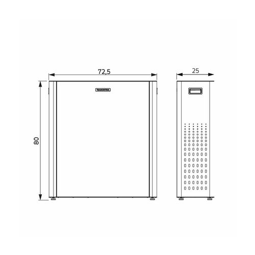 LIXEIRA TRAMONTINA SASSARI PLUS EM AÇO INOX COM ACABAMENTO ACETINADO COM 2 CESTOS DE 65L 94539/467