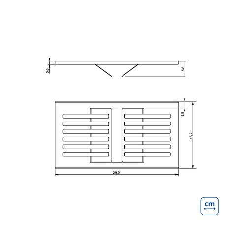 ESCORREDOR TRAMONTINA DE PRATOS FLUSH EM AÇO INOX 30CM 94534/125
