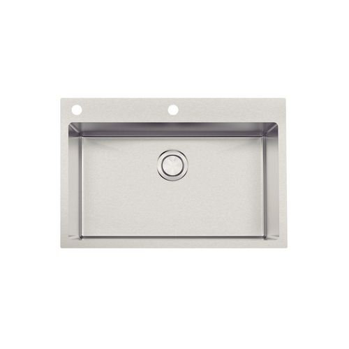 CUBA TRAMONTINA DE SOBREPOR DESIGN COLLECTION QUADRUM FLUSH EM AÇO INOX COM ACABAMENTO ACETINADO 70CM 93914/102